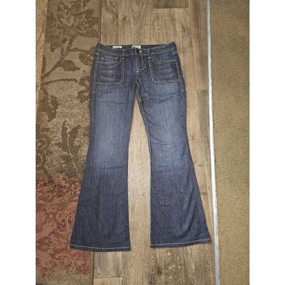 William Rast Freddie Flare Distressed Premium Jeans Size 28 EUC - Picture 2 of 10